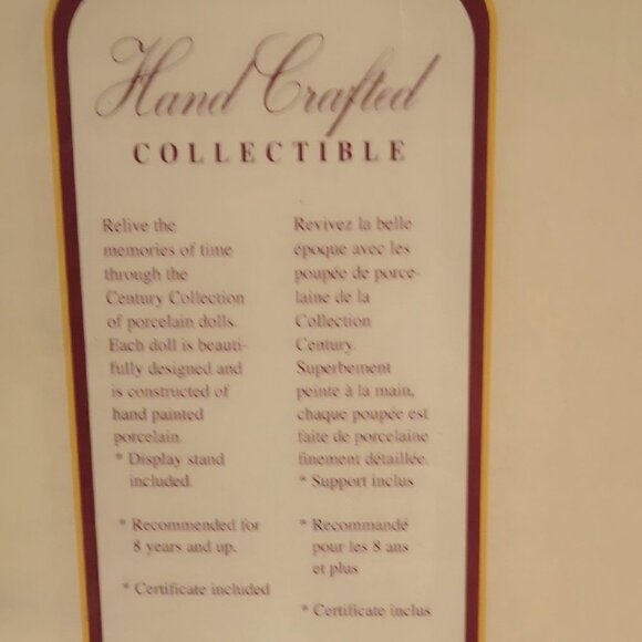 Vintage New in Box Century Collection Genuine Porcelain Doll - Picture 4 of 6